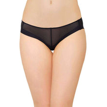 Load image into Gallery viewer, Wacoal Feel Free Sheer Low Waist  Low Coverage Everyday Wear Bikini Panty - Black WU17380IN
