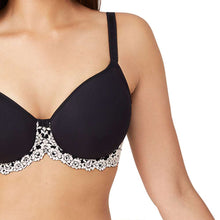 Load image into Gallery viewer, Wacoal Embrace Lace Contour Padded Wired 3/4th Cup Everyday Wear Medium coverage T-Shirt Bra - Black 853191
