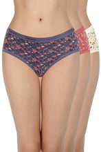 Load image into Gallery viewer, Amante Print Low Rise Hipster Panties (Pack of 3) 43101

