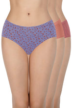 Load image into Gallery viewer, Amante 100% Cotton Hipster Panty Pack (Pack of 3) - D020 - Multi
