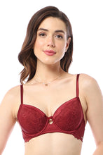 Load image into Gallery viewer, Amante Eternal Bliss Padded Wired Demi Bra - Rio Red 95201
