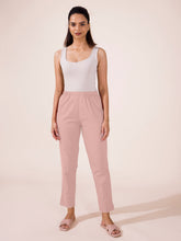 Load image into Gallery viewer, Go Colors Baby Pink Cotton Pencil Pant
