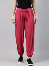 Load image into Gallery viewer, Go Colors Fuchsia Viscose Stretch Harems
