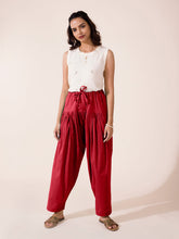 Load image into Gallery viewer, Go Colors Light Maroon Cotton Salwar
