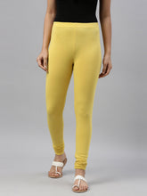 Load image into Gallery viewer, Go Colors Light Lime Cotton Stretch Churidar
