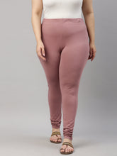 Load image into Gallery viewer, Go Colors Dusty Voilet Cotton Stretch Churidar
