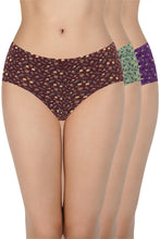 Load image into Gallery viewer, Amante Printed Mid Rise Hipster (Pack of 3) 43105
