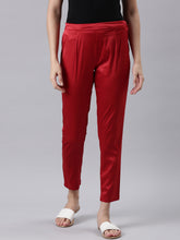 Load image into Gallery viewer, Go Colors Cherry Polyester Shiny Pants
