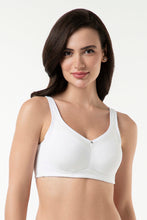 Load image into Gallery viewer, Amante Cotton Smooth Back Solid Non-Padded Non-Wired Support Bra - White 93301
