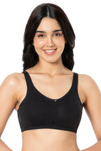 Load image into Gallery viewer, Amante Cotton Daily Support Solid Non Padded Non-Wired Bra - Black 93201
