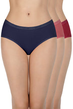 Load image into Gallery viewer, Amante Solid Low Rise Hipster Panties (Pack of 3) 43001
