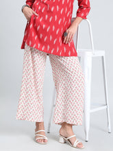 Load image into Gallery viewer, Go Colors White Woven Viscose Printed Palazzo
