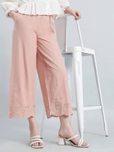 Load image into Gallery viewer, Go Colors Baby Pink 100% Cotton Hakoba Wide Pant
