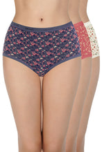 Load image into Gallery viewer, Amante Print High Rise Full Brief Panties (Pack of 3) 53101
