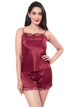 Load image into Gallery viewer, Amante Eternal Bliss Sleeveless Sleep Cami - Red Berry 70201
