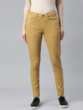 Load image into Gallery viewer, Go Colors Mustard Cotton Polyester Super Stretch Jeggings
