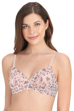Load image into Gallery viewer, Amante Carefree Casuals Padded Non-Wired T-Shirt Bra - Shadow Floral Pr 10216

