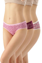 Load image into Gallery viewer, Amante Printed Low Rise Hipster (Pack of 3) 43101

