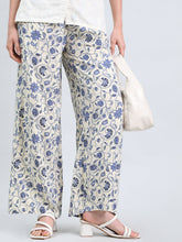 Load image into Gallery viewer, Go Colors Beige Woven Viscose Printed Palazzo
