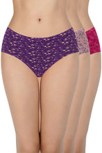 Load image into Gallery viewer, Amante Printed Mid Rise Hipster (Pack of 3) 43105
