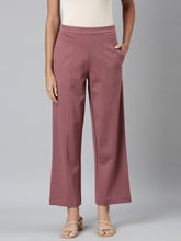 Load image into Gallery viewer, Go Colors Light Brown Roma Ponte Wide Pants
