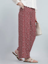 Load image into Gallery viewer, Go Colors Red Woven Viscose Printed Palazzo

