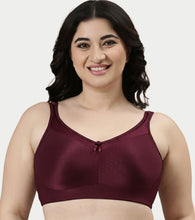 Load image into Gallery viewer, Enamor Hidden X-Frame and Smoothening Women's Full Support Everyday Bra - Jiggle control, Non Padded, Wirefree, Full Coverage - FB12 (Available in Plus sizes) (Grapewine)
