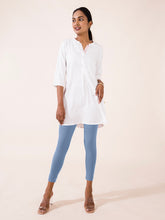 Load image into Gallery viewer, Go Colors Light Jean Cotton Stretch Ankle Length Leggings
