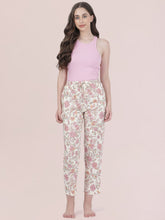 Load image into Gallery viewer, Go Colors White Woven Viscose Printed Lounge Pants
