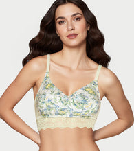 Load image into Gallery viewer, Enamor Printed Modal Lace Bralette, Padded, Wire Free, High Coverage - F226 (Lemoncello Lane Print)
