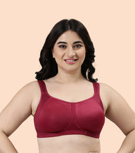 Load image into Gallery viewer, Enamor Side Shaper, Double layer Compression Fabric for Cups Women's Everyday Fashion Full Support Minimizer Bra - Non-Padded, Wirefree, High-Coverage - F048
