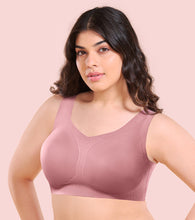 Load image into Gallery viewer, Enamor Innovations Invisi Minimizer, Ultra Smooth, Bonded, Mframe, Women's T-Shirt Bra - Seamless, No-Pinch, No-dig, Padded, Wirefree, Full Coverage- IO03(Available in Plus Sizes) (Nostalgia Rose)
