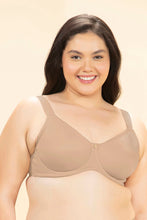 Load image into Gallery viewer, Amante Delight Minimizer Non-Padded Wired Bra - Hazelnut 104001
