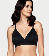Load image into Gallery viewer, Enamor SMB04  Plunge Cup Non-Wired Bra, High Coverage (Black)
