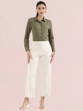Load image into Gallery viewer, Go Colors Cream Ponte Wide Pants
