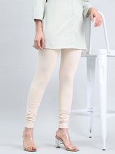 Load image into Gallery viewer, Go Colors Ecru Ponte Smart Fit Leggings

