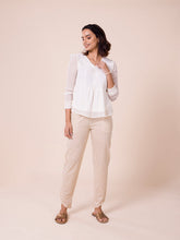 Load image into Gallery viewer, Go Colors Light Beige Cotton Stretch Dhoti Pant
