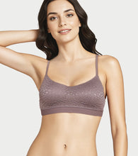 Load image into Gallery viewer, Enamor Lit Balconette Bra for Women Padded, Wire-Free, Medium Coverage, Lace Jacquard on Cups - SMB02 (Deep Taupe)
