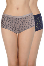 Load image into Gallery viewer, Amante Print Low Rise Boyshort Panties (Pack of 2) 62101
