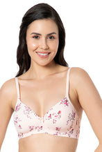 Load image into Gallery viewer, Amante Smooth Charm Padded Non-Wired T-Shirt Bra - Rosewater Print 10606
