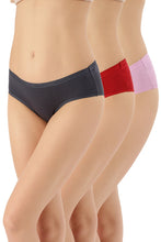 Load image into Gallery viewer, Amante Solid Low Rise Hipster (Pack of 3) 43001
