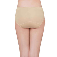 Load image into Gallery viewer, Wacoal Hygieni Mid Waist Full Coverage Day Wear High Absorbency Period Panty - Beige WU50500IN
