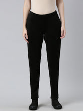 Load image into Gallery viewer, Go Colors Black Velour Ultra Warm Pants
