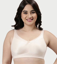Load image into Gallery viewer, Enamor Hidden X-Frame and Smoothening Women's Full Support Everyday Bra - Jiggle control, Non Padded, Wirefree, Full Coverage - FB12 (Available in Plus sizes) (Pink Champagne)
