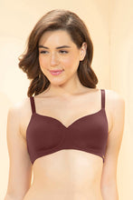 Load image into Gallery viewer, Amante Effortless Bliss Padded Non-Wired Bra - Rum Raisen 103001
