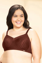 Load image into Gallery viewer, Amante Contoured Comfort Non-Padded Non-Wired Support Bra - Cherry Mahogany 103801
