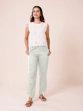 Load image into Gallery viewer, Go Colors Ecru Cotton Stretch Dhoti Pant
