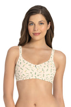 Load image into Gallery viewer, Amante Magic Shaper Non Padded Non Wired Support Bra - Pearled Ivory Print 78501
