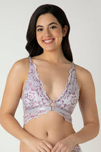 Load image into Gallery viewer, Amante Femme Lace Padded Non-Wired Demi Bra - Thistle 06001
