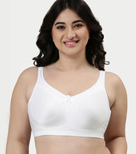 Load image into Gallery viewer, Enamor Hidden X-Frame and Smoothening Women's Full Support Everyday Bra - Jiggle control, Non Padded, Wirefree, Full Coverage - FB12 (Available in Plus sizes) (White)
